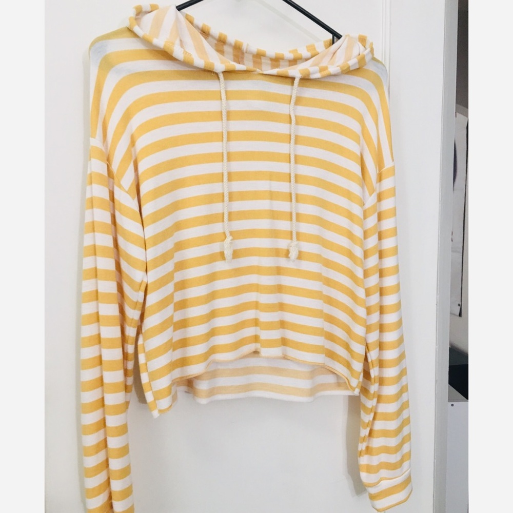 Long Sleeve Hooded Crop Top